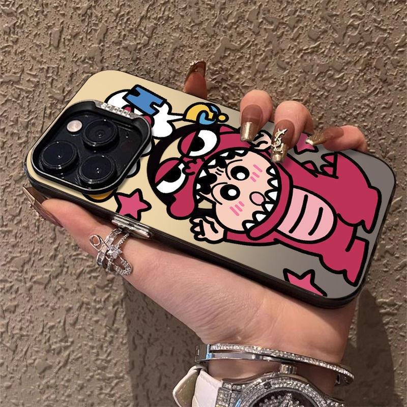 Apple 16promax Mobile Phone Case iPhone14/13/12/11/15/16 Dog Colored Silver Dinosaur Xiaoxin