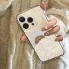 Cartoon Shockproof Transparent Case For iPhone 16 15 14 13 12 11 Pro Max X XS XR Max Clear Bumper Cases Cover Couple Phone Case