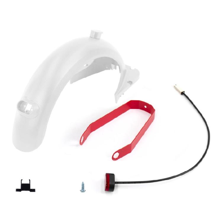 

Задний фонарь Защита задней части Крыло Кронштейны Колеса Скутеров Брызговики от грязи Запасной брызговик для электрических самокатов белый