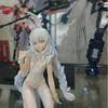 Anime Game Azur Lane MNF Le Malin Figure Lazy White Rabbit Dress Up kneeling position Model Toy Gift Action Figure