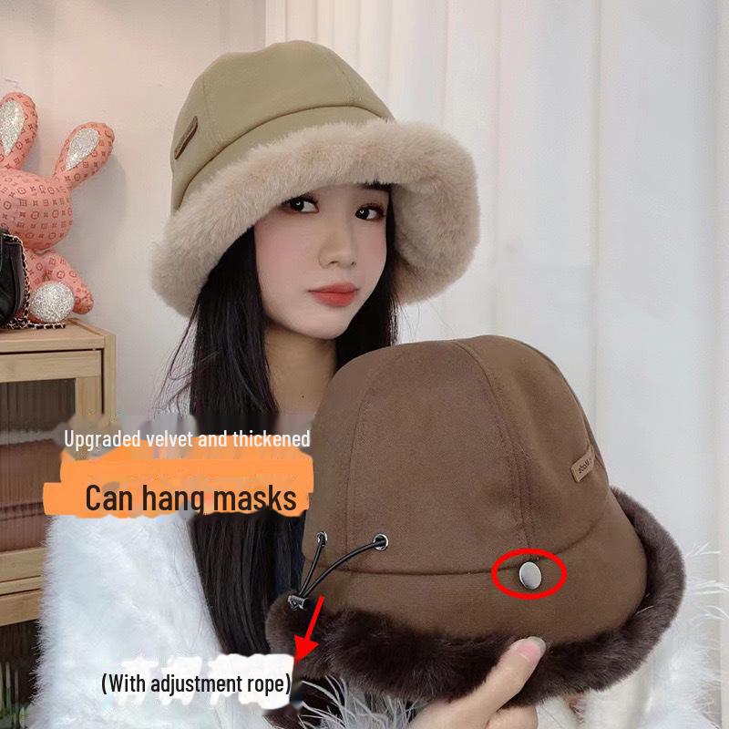 

Women s Mongolian Fur Hat: Large Head, Small Face Fit, Thick Warm Ear Protection, Ideal for Winter and Cycling