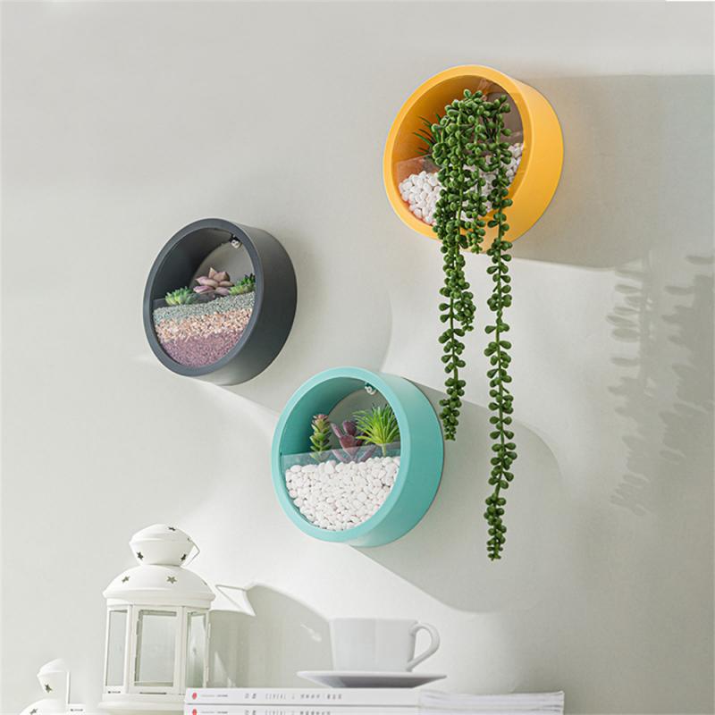 Nordic Home Decoration Vase Wall Hanging Flower Pot Room Hanging Accessories Basket Flower Container Home Decoration Planter Pot