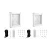 Window Dogs Cats Pet Screen Door Flap Passing Freely Double Sided for Sliding Lockable Durable Self Closing Porch Inside