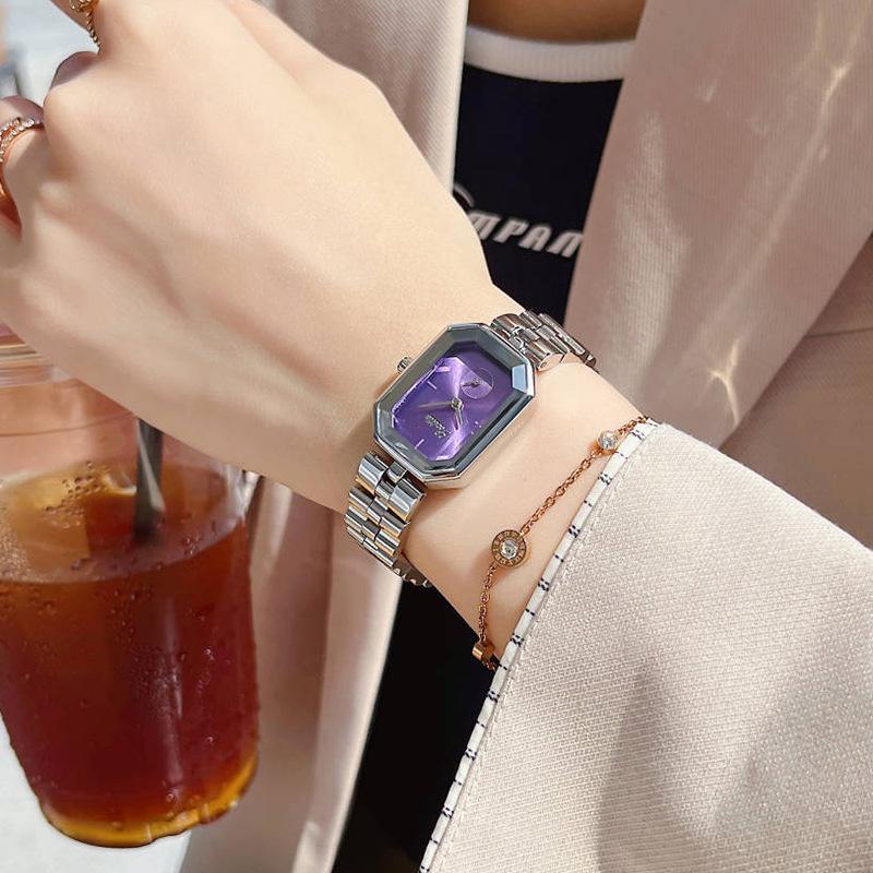 Square Women'S Waterproof Watch, Simple Niche Fashion Personalized Student Women'S Steel Belt Women'S Watch