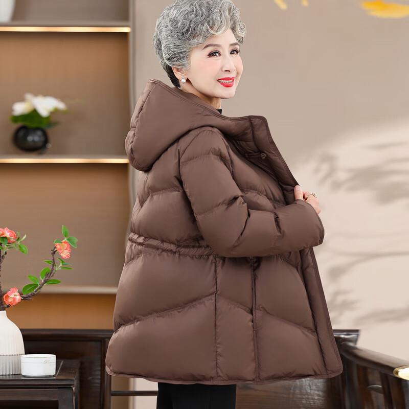 Fengxiao 2025 Winter Mid-Length Down Jacket for Middle-Aged Women