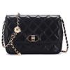 Quilted Leather Chain Crossbody Bag