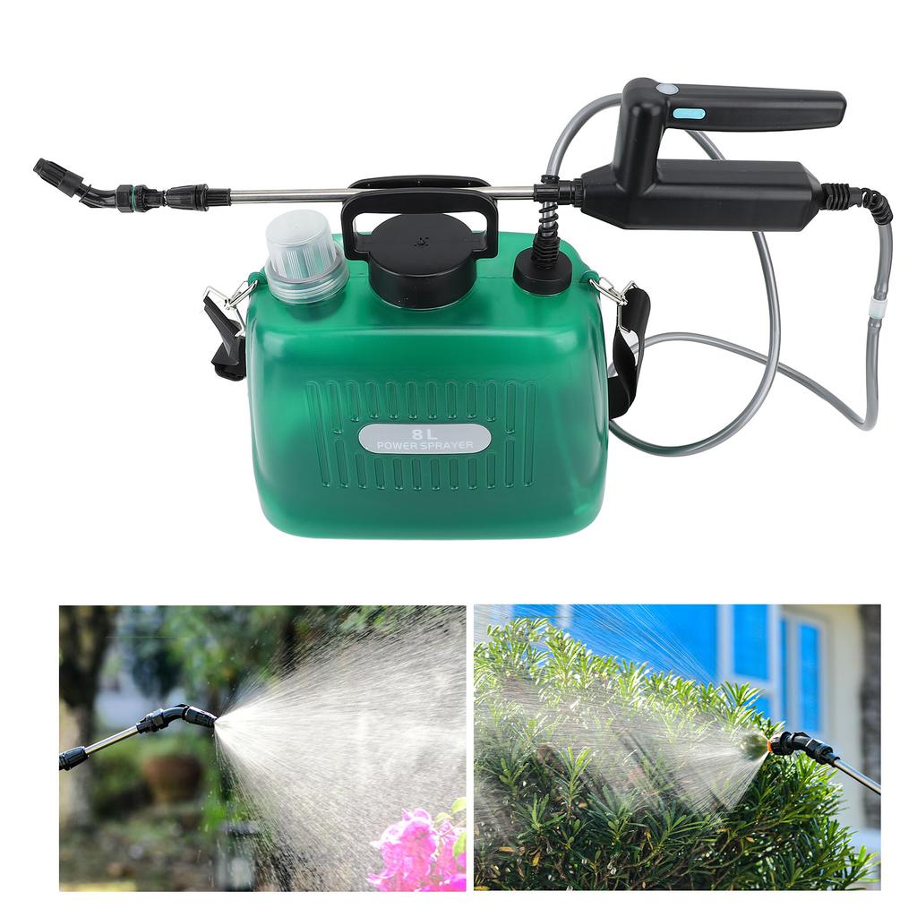 2.1 Gallon Battery Powered Sprayer 2000mAh Battery Electric Sprayer USB Rechargeable Potable Garden Sprayer