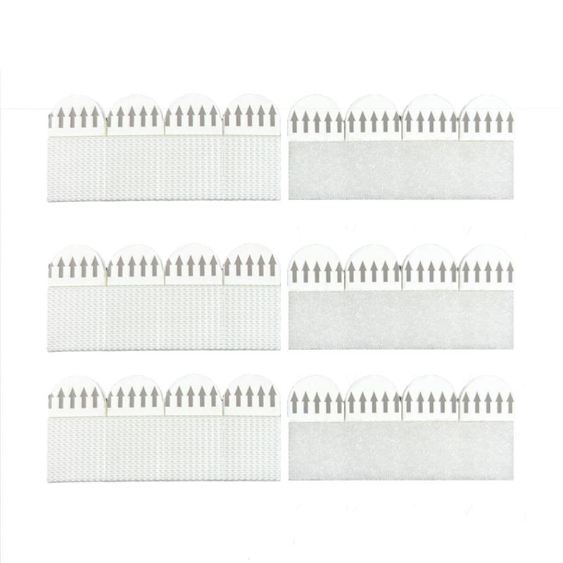 12Pcs Large Picture Hanging Strips Heavy Duty Wall Hanging Strips Self Adhesive Picture Frame Fixed Strips Enduring 16x29mm