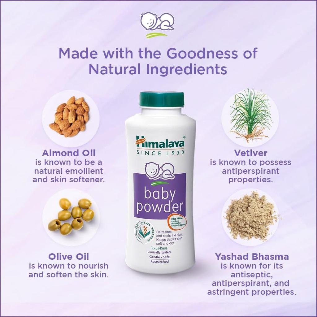 Himalaya Baby Powder 400g Pack Gentle Herbal Care Keeps Skin Soft Dry Cool With Natural Oils
