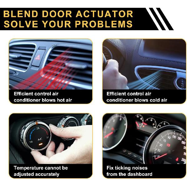 HVAC Heater Blend Door Actuator Replacement for Toyota Camry 2002-2006 for Toyota Solara 2004-2008 AC Heater Actuator No.8710607080/8710641040