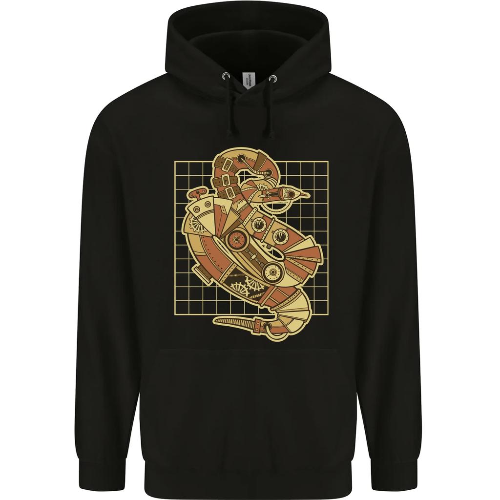 A Steampunk Snake Reptiles Childrens Kids Hoodie