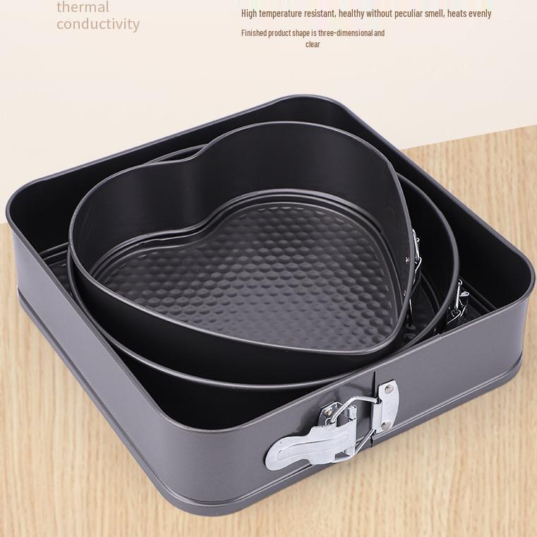 Zestaw nieprzywierających form do pieczenia w różnych rozmiarach: Okrągły i kwadratowy, Szczelny, Łatwe wyjmowanie