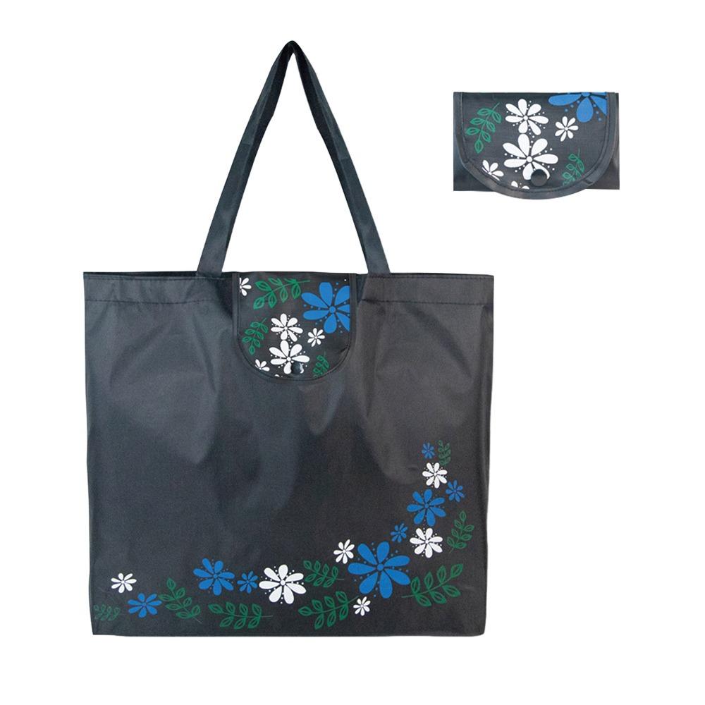Durable Reusable Shopping Bag Pinted Waterproof Tote Bags Foldable Travel Grocery Bags