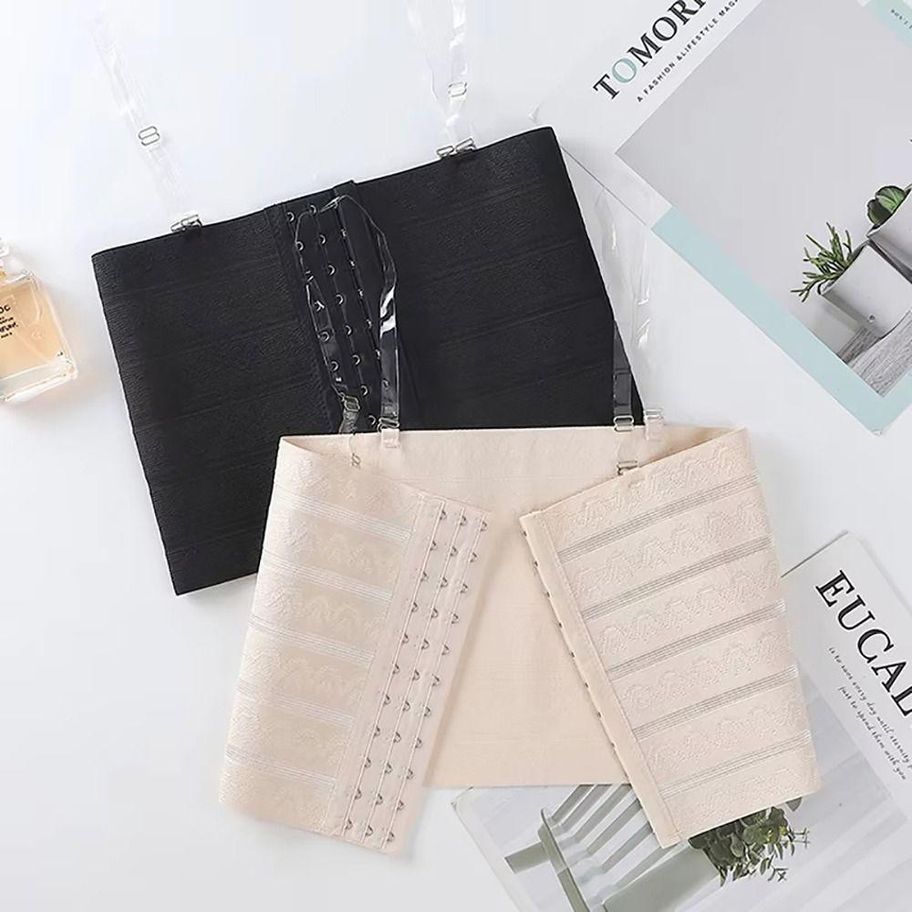 1Pcs With Bra Straps Chest Shaper Flat Vest Breast Breast Binder Reinforced Tank Top Corset