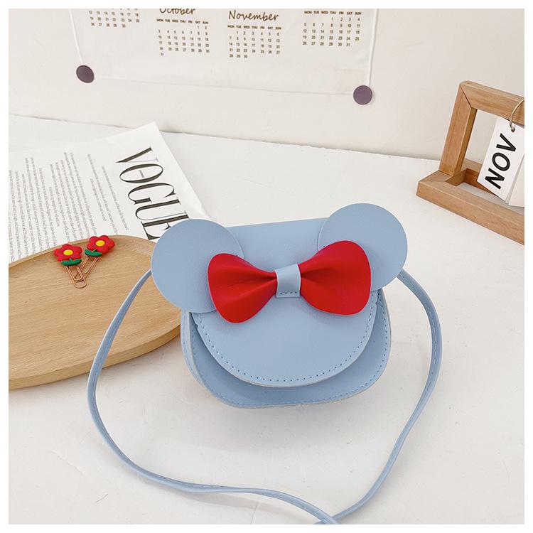 Cartoon Cute Bow Bow Tie Design Messenger Bag New Children's Change Bag Versatile Little Princess Backpack