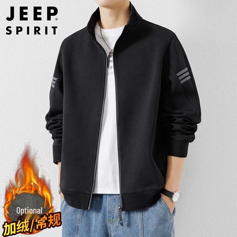 

JEEP SPIRIT Men s Stand-Up Collar Zip Hoodie XL