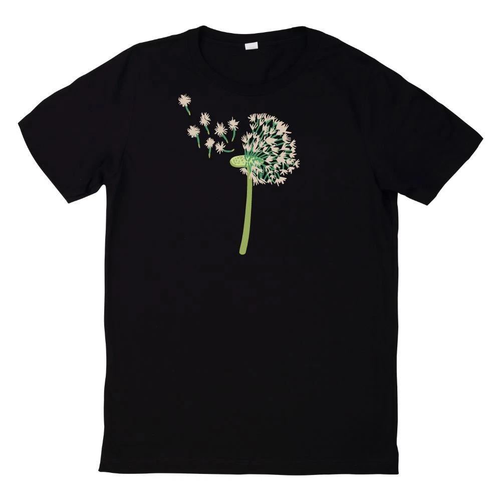 Dandelion Plant Seeds Dandelion 100% Cotton T-shirt Mens Tees Top- XL