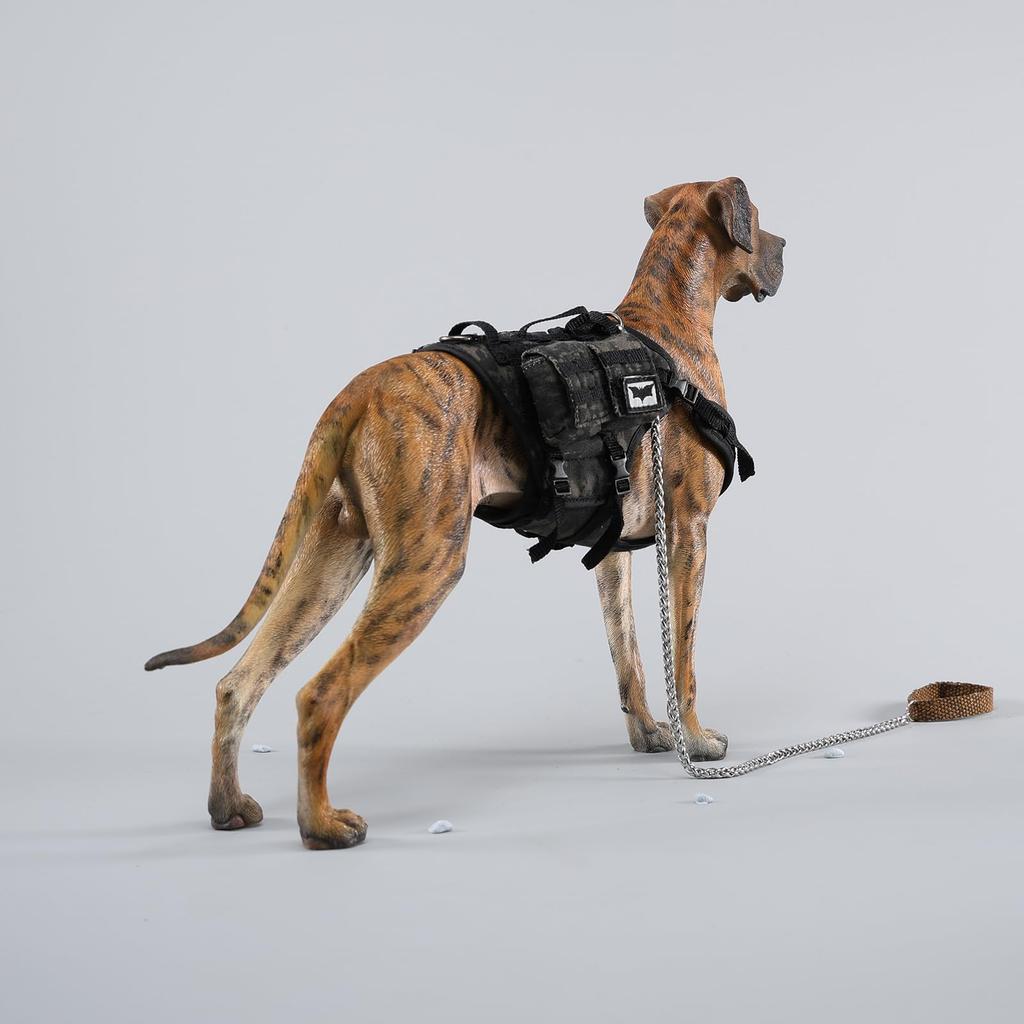 JXK Figurine de Chien Dogue Allemand Chien Animal Figurine Statue Miniature Chien Figurine Modèle en Résine Jouet Cadeau pour les Amoureux des Chiens Produit Fini Peint