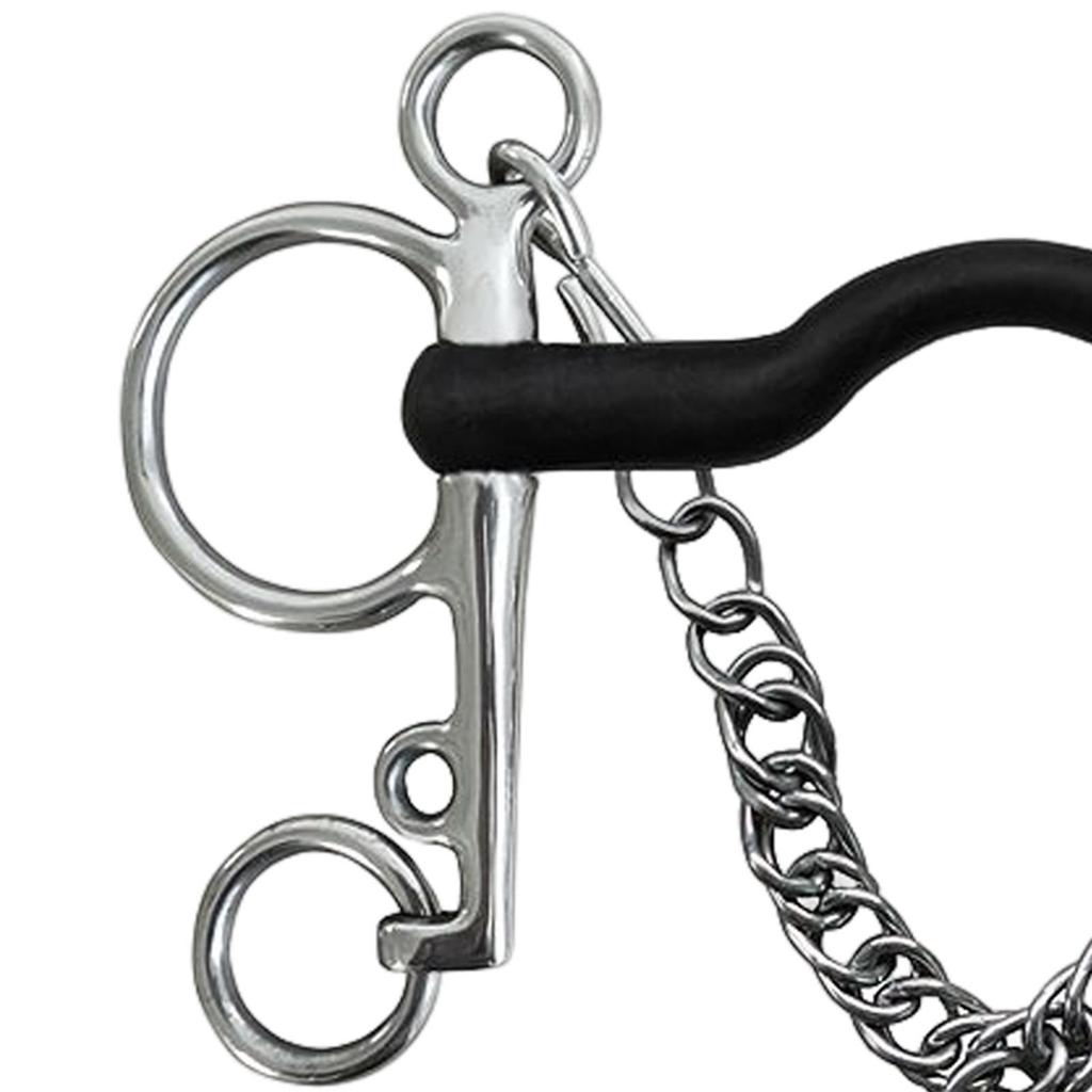 Reliable Horse Bit with Curb Hooks Chain Harness for Effective Training