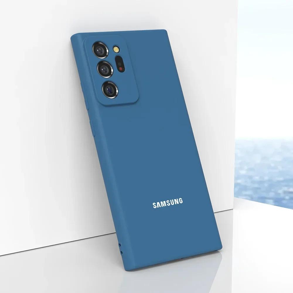 

For Samsung Galaxy Note20Ultra Note20 Case Soft Silicone Silky Touch Liquid Protective Cover For NOTE20ULTRA