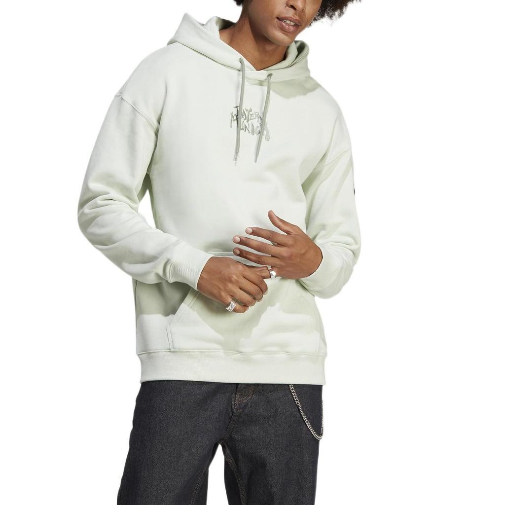 Adidas Sweatshirts Men's Light Green Hooded Moderate Regular HT8830