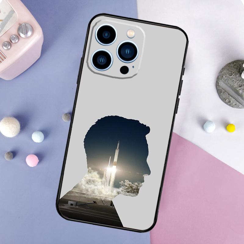 Elon Musk Funda For iPhone 16 15 11 12 13 14 Pro MAX X XS Max XR Plus 13 Mini Phone Case