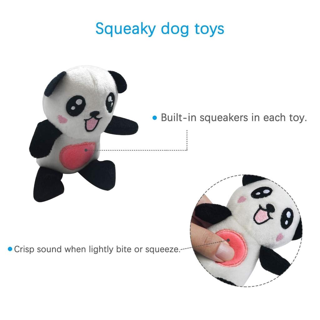 LEGEND SANDY Squeaky Plush Dog Toy Pack for 12 Small Plush Puppy Chew Toys with Squeaky Cute Soft Pet Toy for Small to Medium Dogs Puppies, Sounds,
