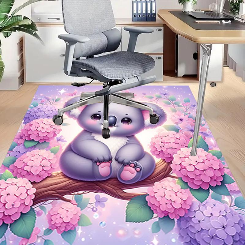1PC Koala Flowers Extra Large Non Slip Floor carpet, Office, family, bedroom, Studio Large Area Rug Indoor Rugs