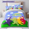 Set Copripiumino Trapuntato con Fantasia Teletubbies Federa Decorazione per la Casa Regalo (1 * copripiumino + 2 * federa, senza nucleo)
