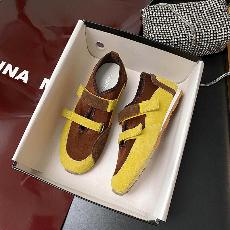 

6S661 пара балеток Мэри Джейн на липучке, с мягкой подошвой и мягкими боками, спортивная повседневная обувь для женщин 40