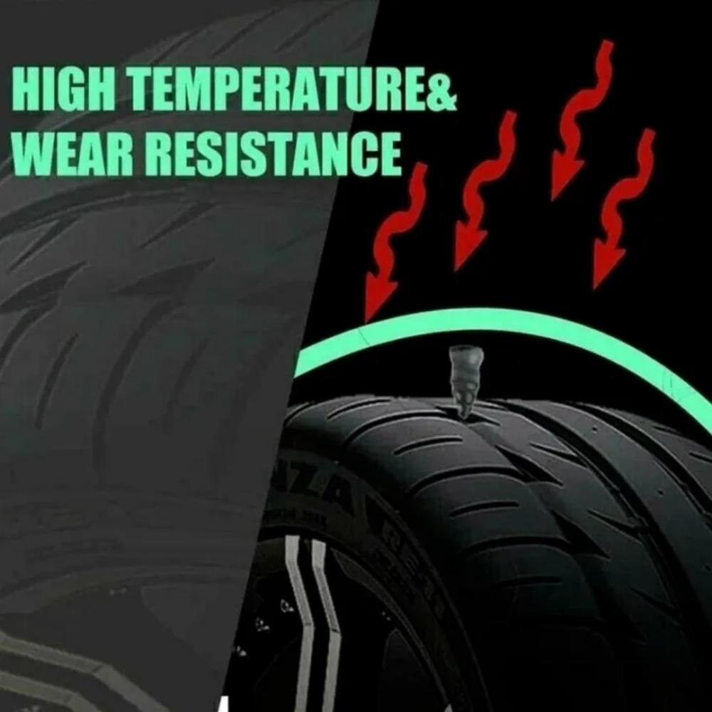 60/20 Stück Gummi Nagel Pilzform Reifenpannenreparaturwerkzeuge für Auto Motorrad Fahrrad LKW Vakuumtyp Reparaturzubehör