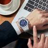 MINI FOCUS Business Quartz Watch for Men Multifunctional Dial Calendar Stainless Steel Strap Waterproof Sport Mens Watches 0609G