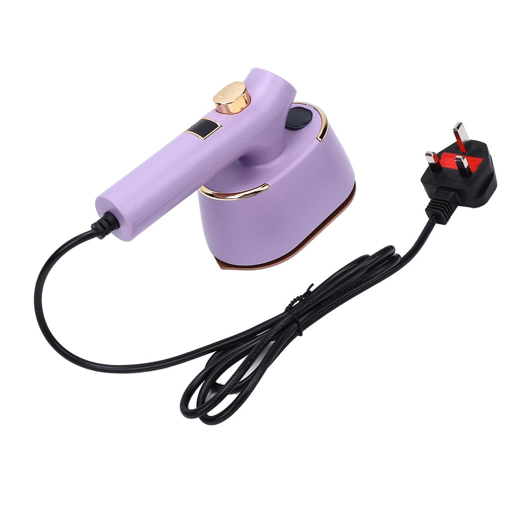 Portable Handheld Garment   Electric Iron Home Travel Lightweight Clothes Powerful Wrinkle Remover with 120ml Water   Type C Purple