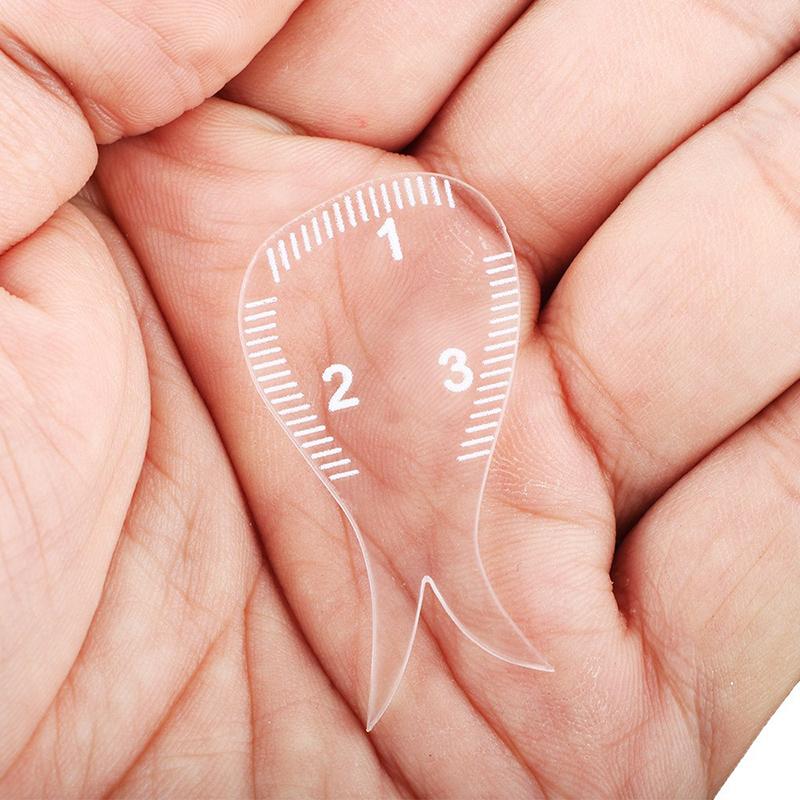 Brow Shaping Stencil Transparent Mapping Ruler Microblading Instant Brow Shaper Novice Thrush Auxiliary Drawing Fishtail Design