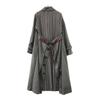AMERI UNDRESSED Back Pleated Layered Coat FREE Gray Lined Trench Coat Women Used
