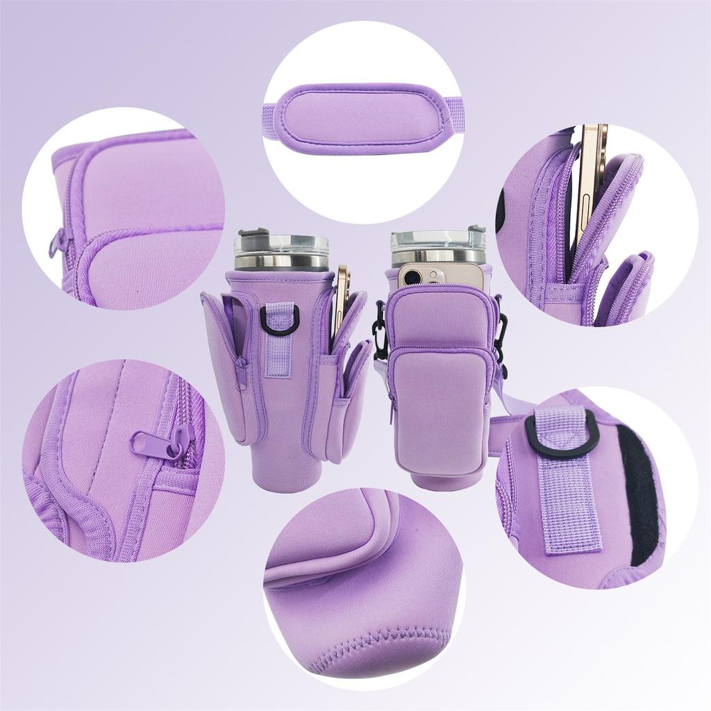 40oz Ice Cup Sleeve, Diving Material Insulated Water Bottle Sleeve, Cup Bag, Water Cup Sleeve