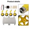 DIY 4WD Robot Car Chassis Kit with Tachometer Encoders Simple Installation