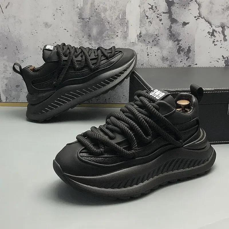 Fashion New Thick Soled Height Increasing Soft Soled Casual Shoes Comfortable and Versatile Running Sports Shoes for Men Outdoor Shoes