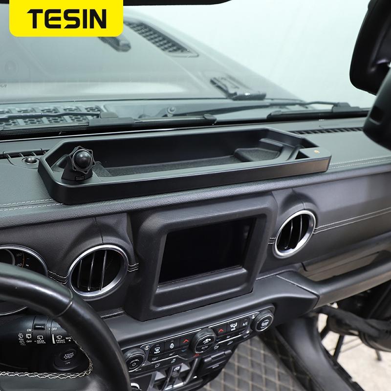 Mobile Phone Holder Storage Organizer Box Accessories For Jeep Wrangler JL Gladiator JT 2018    2022 Interoir
