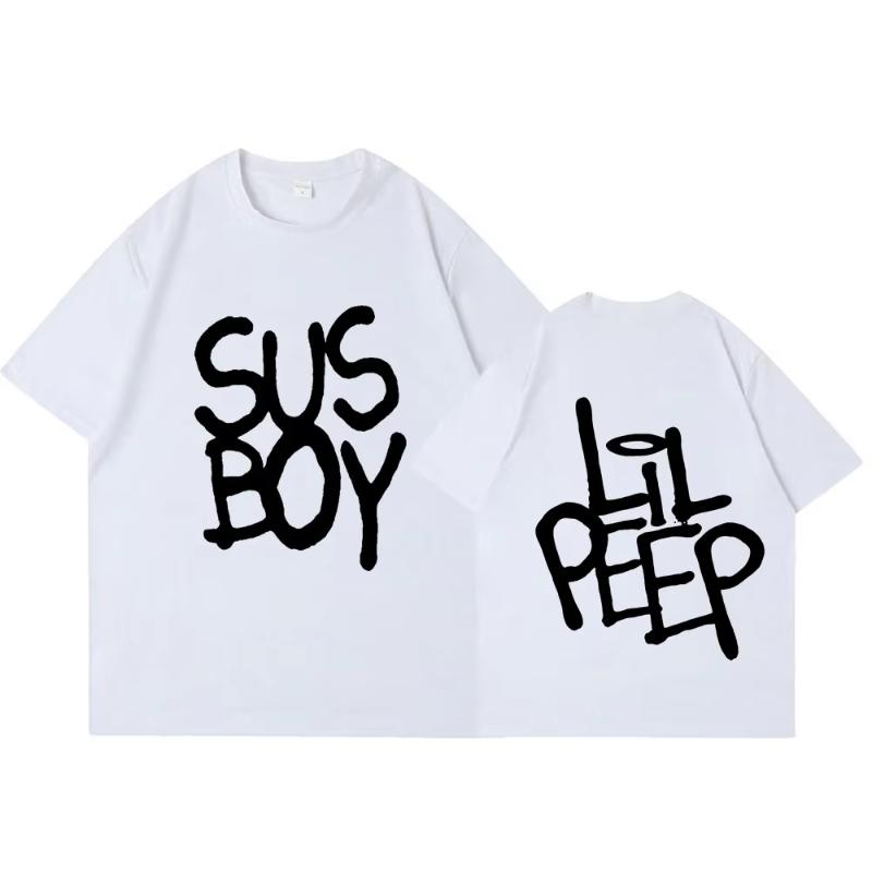 

Горячий рэпер Lil Peep Sus Boy Розовая футболка унисекс женская мода хип-хоп футболка с коротким рукавом высокое качество оверсайз хлопковая футболка S