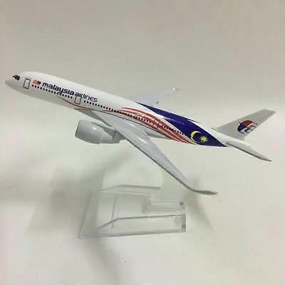 16cm Model Samolotu Airbus A350 Malaysia Airlines Metal Diecast Skala 1/400
