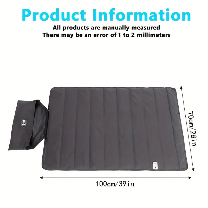 Foldable Pet Mat 100x70cm Portable Cat Dog Sleeping Pad with Storage Bag for Indoor Outdoor Camping Travel All Season Use
