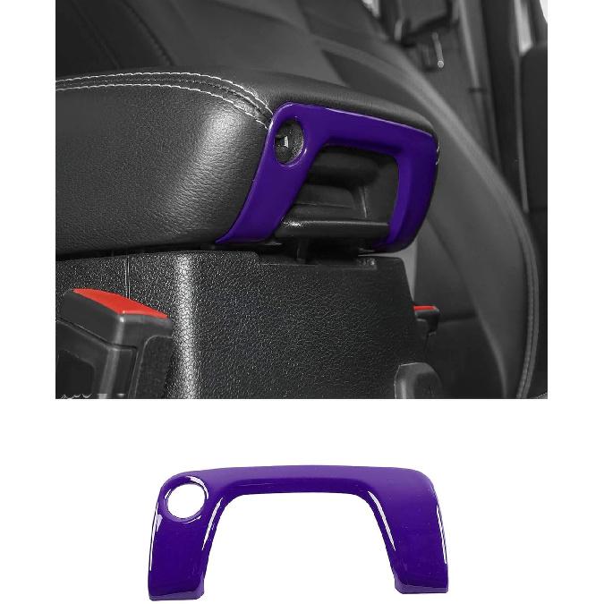 Savadicar Carbon Fiber Interior Accessories - Armrest Switch Bezel Trim Cover for 2018-Present Jeep Wrangler JL JLU 4XE & Gladiator JT - Premium