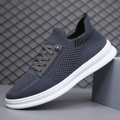 Herenschoenen zomer ademend vliegweefsel mesh schoenen zachte zool één pedaal dunne casual schoenen heren trendy schoenen