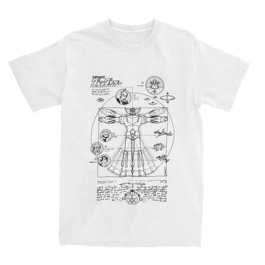 1975 Robot Grendizer T Shirt Men Women UFO Robot Goldorak Funny Pure Cotton Tee Shirt Crew Neck Short Sleeve EU Size Tshirt