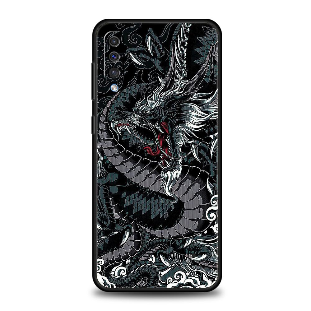 Chinese Dragon Phone Case for Samsung Galaxy A24 A13 A53 A73 A33 A22 A12 A02 A03 A05 A70 A50 A10 A20 5G Silicone Cover Shell Bag