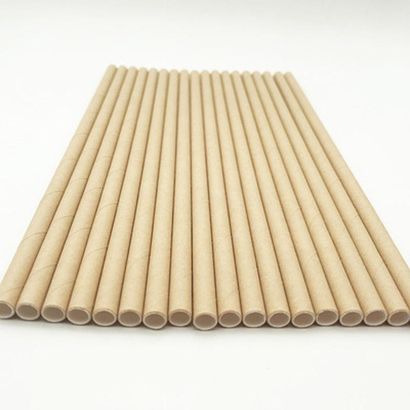 25/50PCS Disposable Paper Straws for Baby Shower Wedding Party Birthday Party Decoration Supplies Vintage Drinking Straws