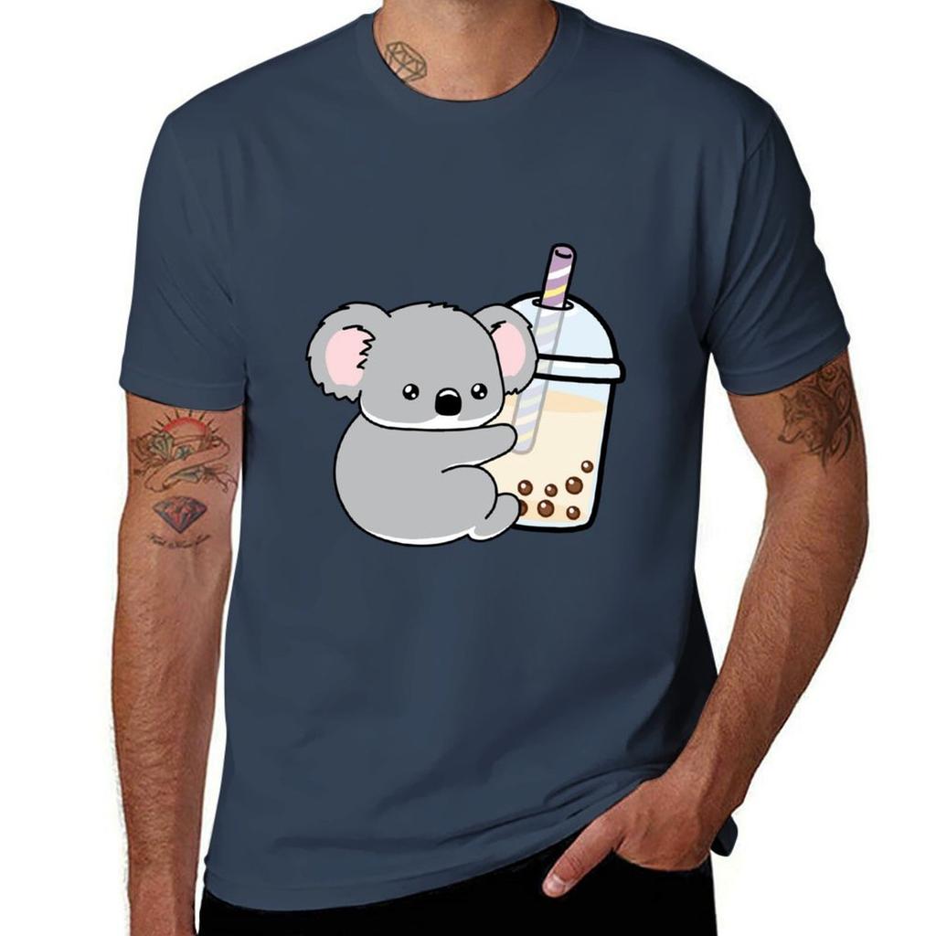 Little Koala Loves Boba Tshirt Large Size Basic Casual Tshirt