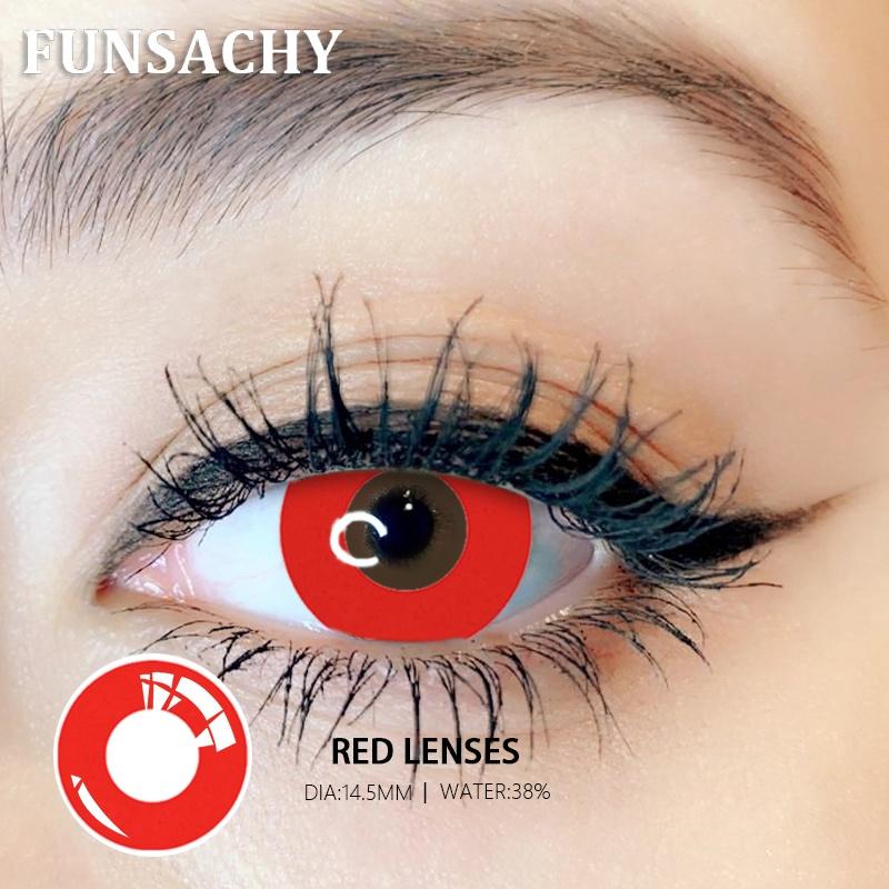 FUNSACHY 1 pár Bláznivé Cosplay Kontaktní čočky pro Oči Anime Hraní Rolí Kontaktní Čočka Kosmetická Barevná Vícebarevná Zornička