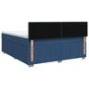 Box Spring Bed with Mattress and Headboard Blue 140 x 200 cm Fabric